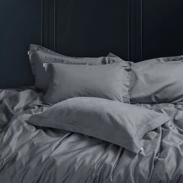 1000 Tc Italian Jcq 100% Cotton Pillow Cover