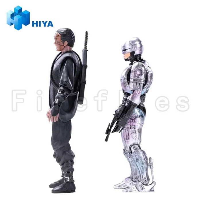 1/18 HIYA Action Figure Exquisite Mini Series RoboCop vs. Otomo Anime Collection Model Toy