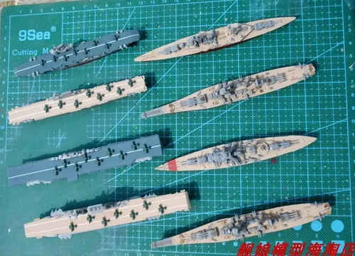 1/2000 Warship Assembly Model 4D Aircraft Carrier Cruiser HOOD MISSOURI Plastic Kit Toy for Children