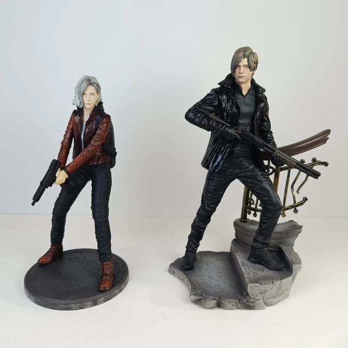 21cm Resident Evil Action Figures Leon And Grace GK Statue Decorative Figures