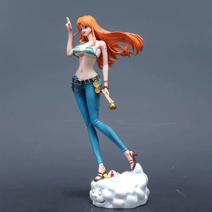 22cm/8.66in ONE PIECE Figure Anime Nami Action Figures Pvc Statue Collection Model Toys Gifts