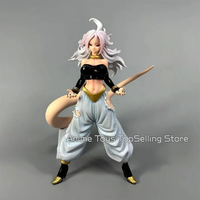28cm Anime Dragon Ball Z Figurine Android #21 Majin Buu Figure PVC Statue Collectible Model Toys Gifts