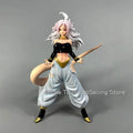 28cm Anime Dragon Ball Z Figurine Android #21 Majin Buu Figure PVC Statue Collectible Model Toys Gifts