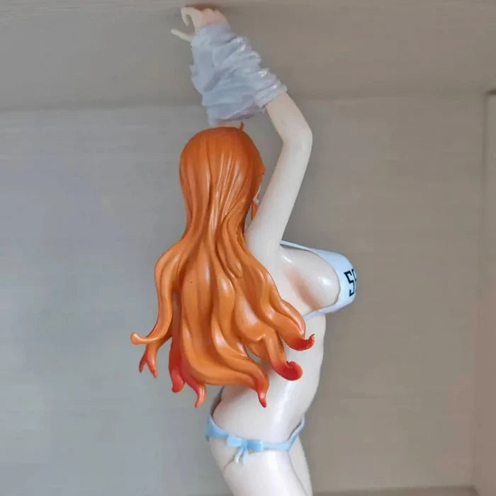 34cm/13.38in One Piece Anime Nami Figure Model Gk Statue Collectible Display for Desktop Decoration