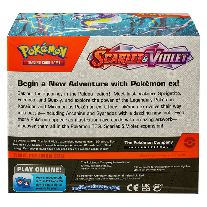 360Pcs English Pokémon TCG: Scarlet Violet Box Pokemon trade card 36 Pack Box