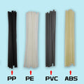 40pcs Plastic Welding Rods 200mm/300mm Length ABS/PP/PVC/PE Welding Sticks 5x2mm For Plastic Welder