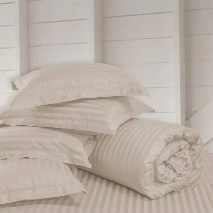750 Tc Italian Jcq Stripe 100% Cotton |  Cotton Bedding Sets
