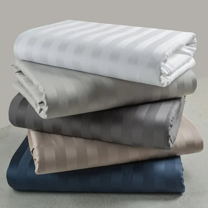 750 Tc Italian Jcq Stripe 100% Cotton Pillow Cover