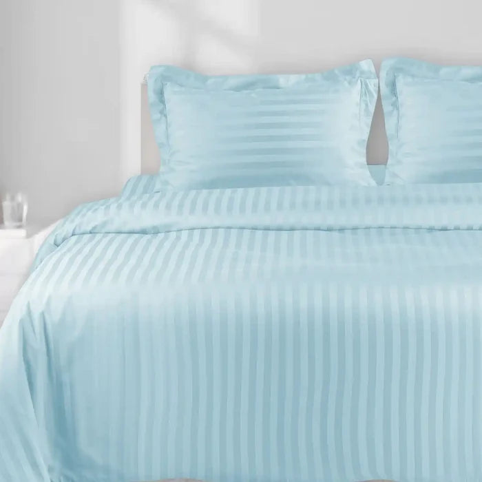 750 Tc Italian Jcq Stripe 100% Cotton Pillow Cover