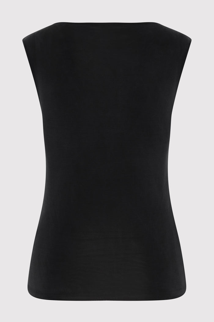 90s Cupro Top - Black