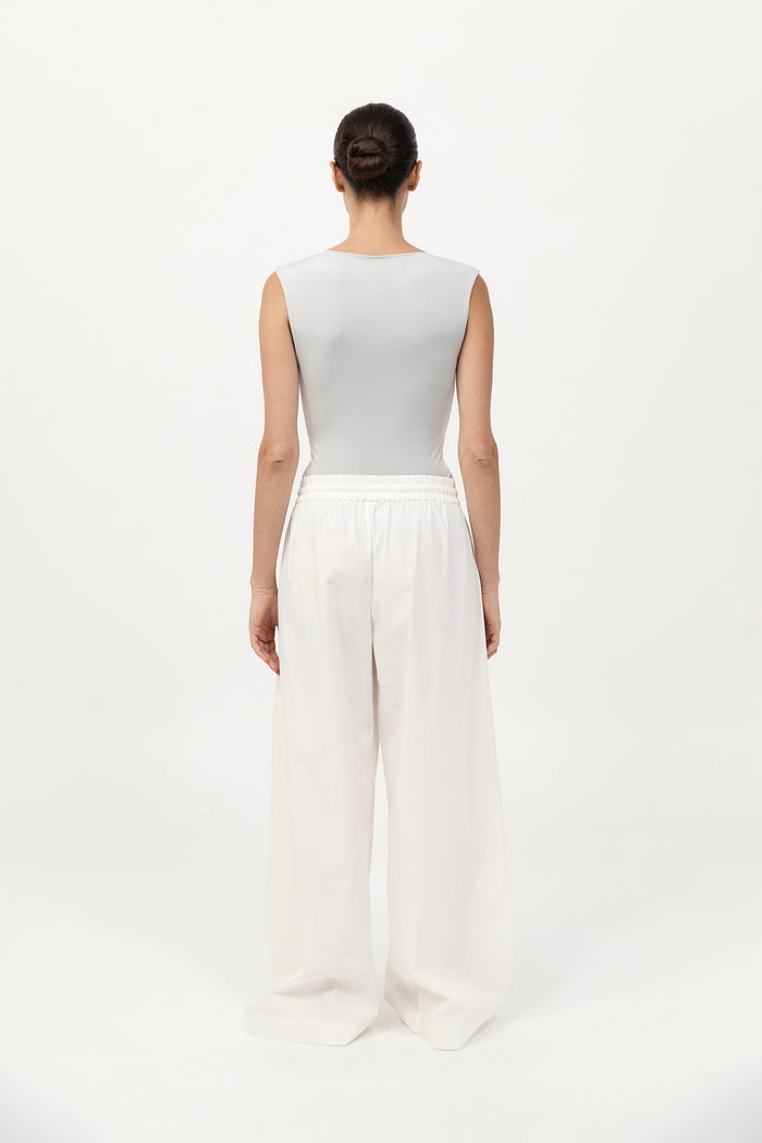 90s Cupro Top - Silver