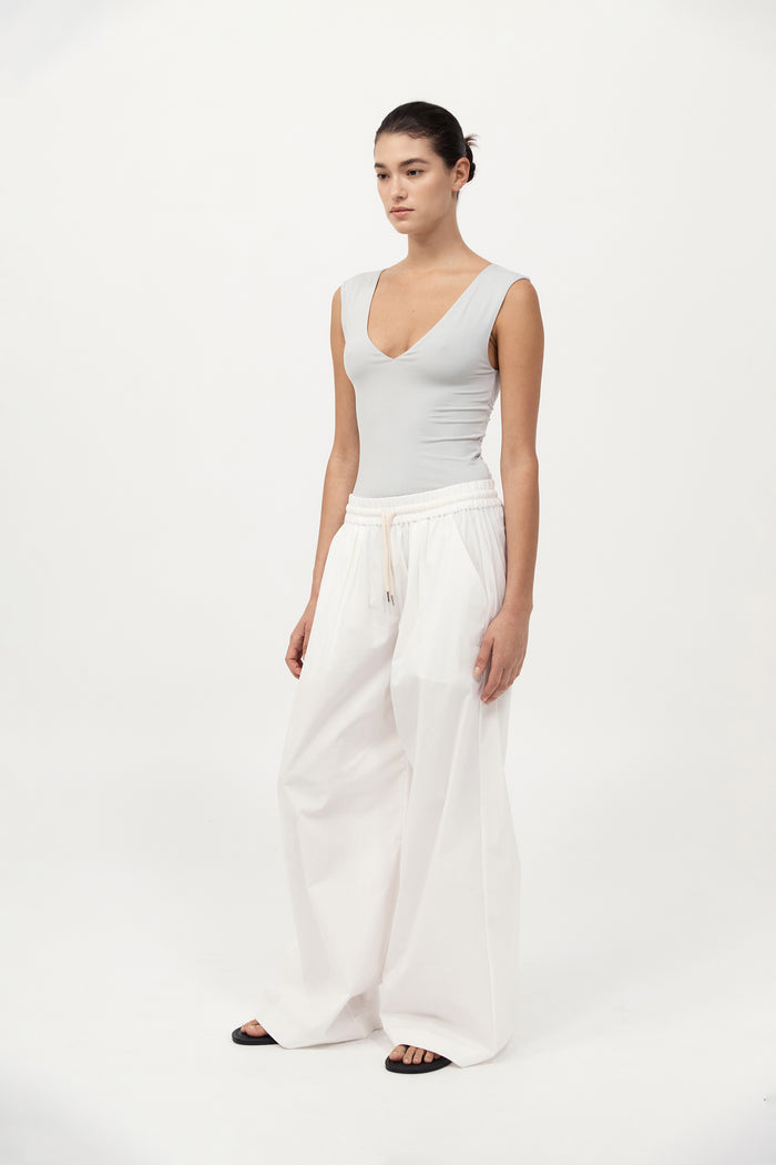 90s Cupro Top - Silver