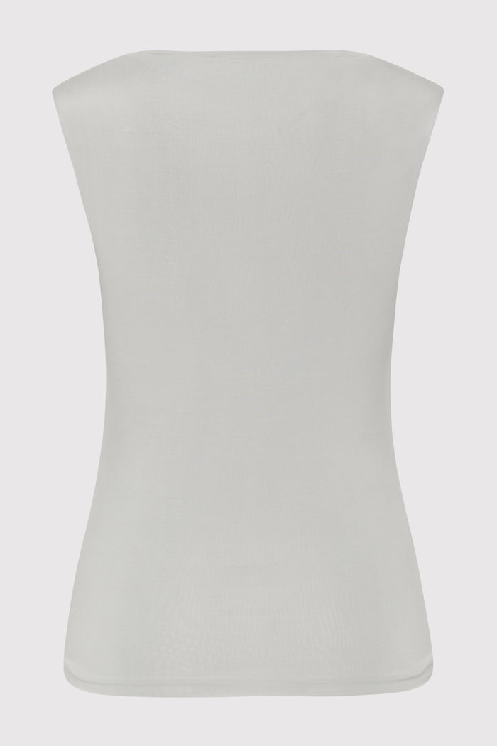 90s Cupro Top - Silver