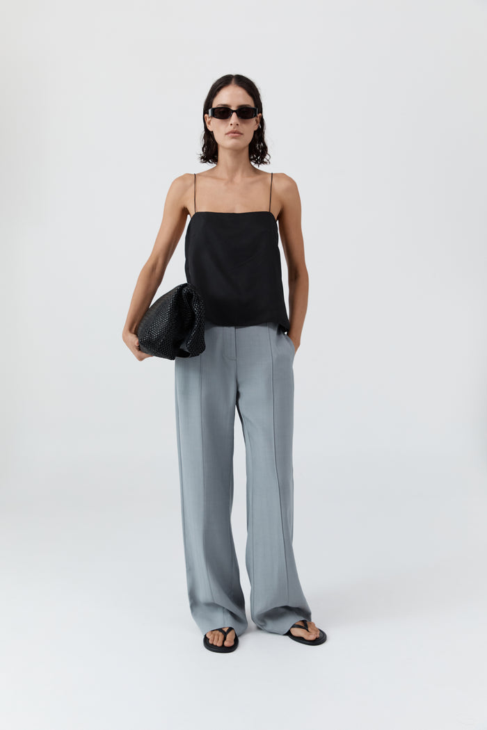 90s Silk Twill Cami - Black