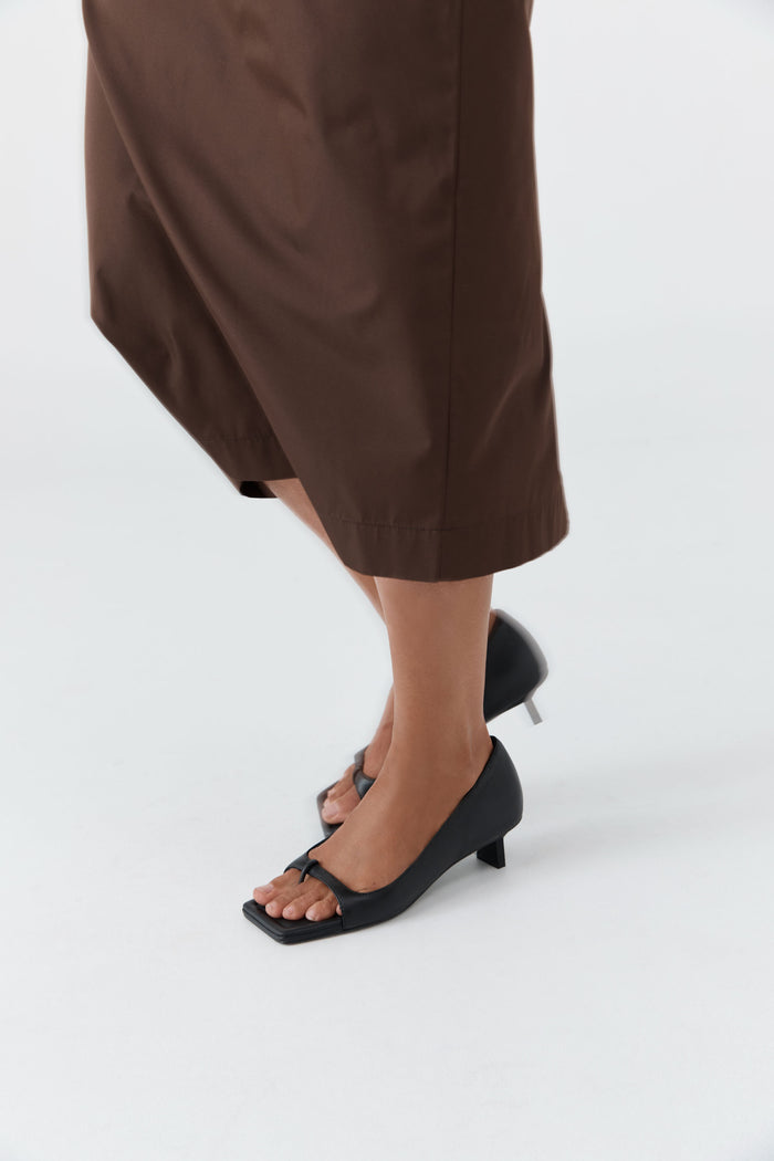 90s Square Toe Heel - Black