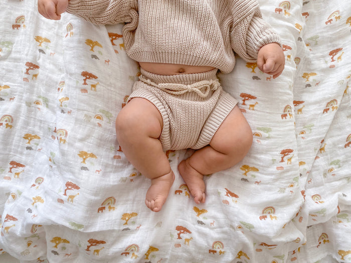A+A Cotton Muslin Swaddle 2pk - Keep Rising