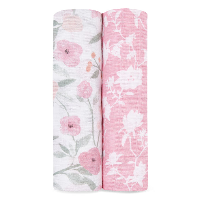 A+A Cotton Muslin Swaddle 2pk - Ma Fleur