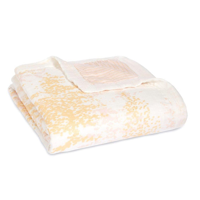 aden + anais silky soft blanket metallic primrose
