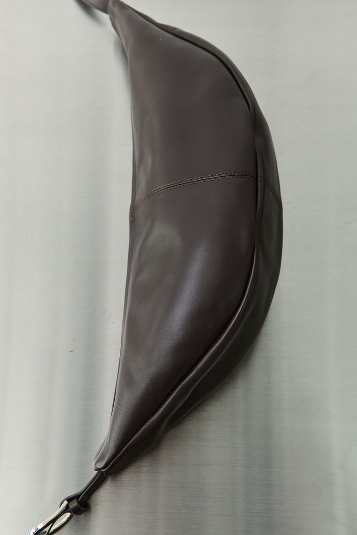 Adjustable Slim Crescent Bag - Coffee