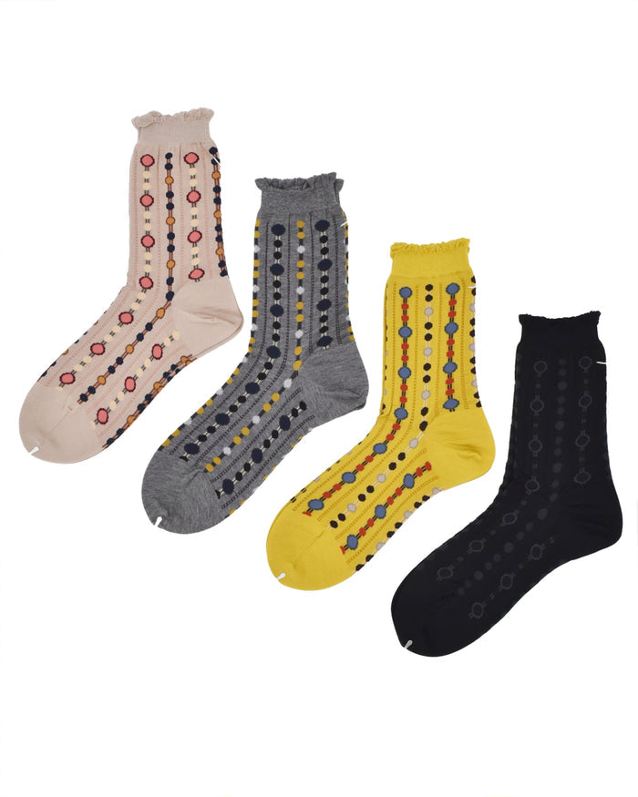 Antipast Dot Marking Crew Sock