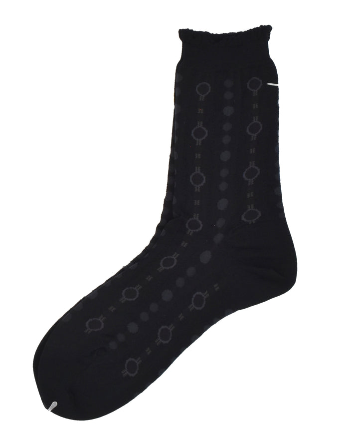 Antipast Dot Marking Crew Sock