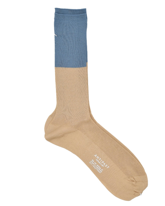 Antipast Men's Two Tone Rib Dress Socks