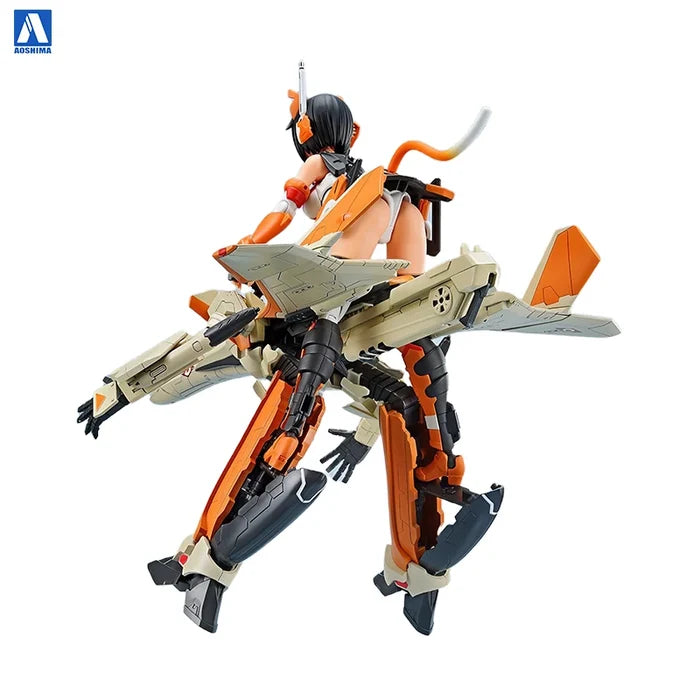 Aoshima V.F.G. Macross Delta VF-31D Skuld Action Figures SP 1/100 Scale Mecha Girl Plastic Model Kit