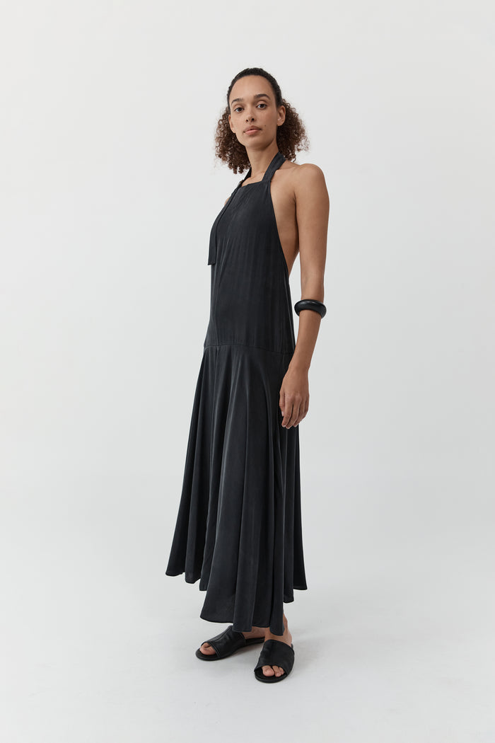 Apron Dress - Black
