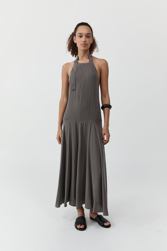 Apron Dress - Moss
