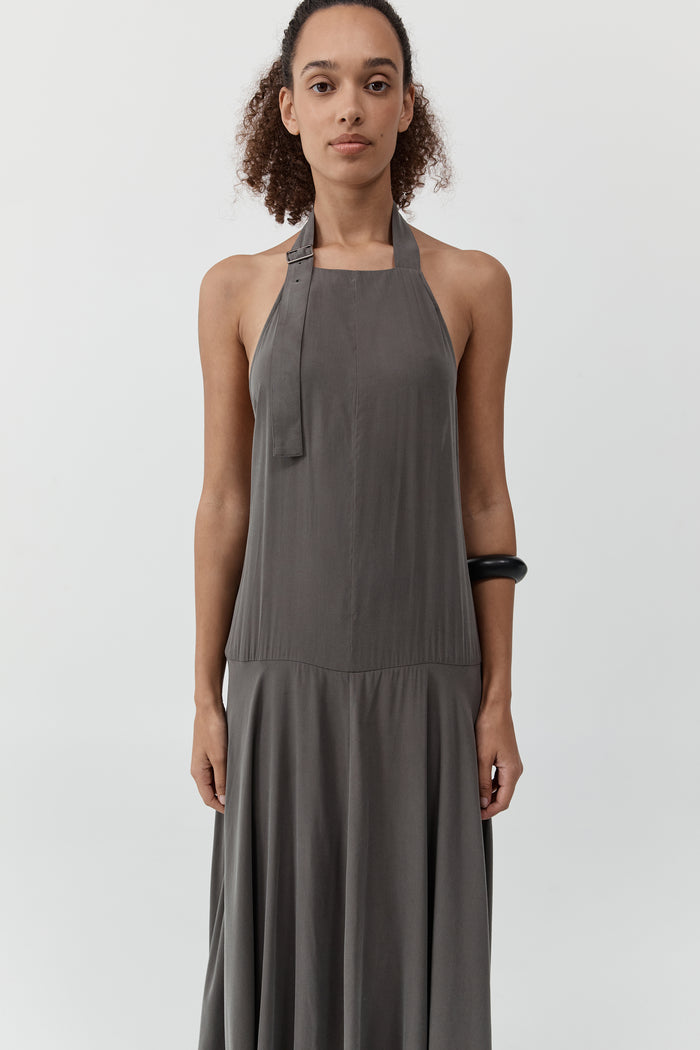 Apron Dress - Moss