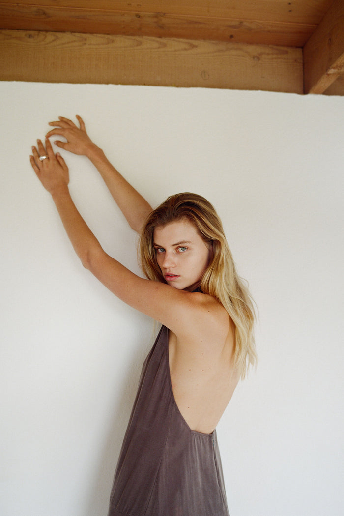 Apron Dress - Moss