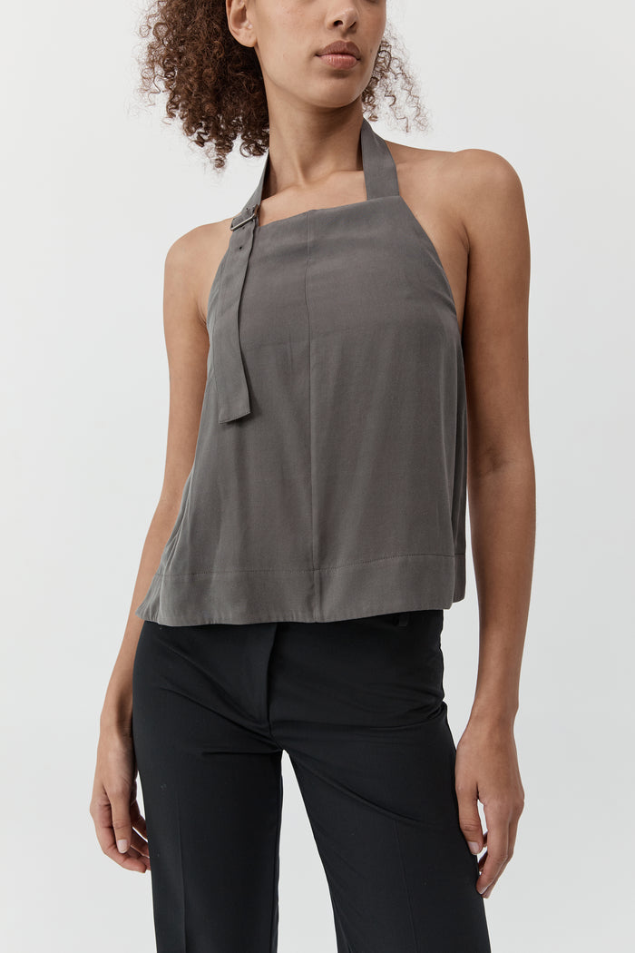 Apron Top - Moss