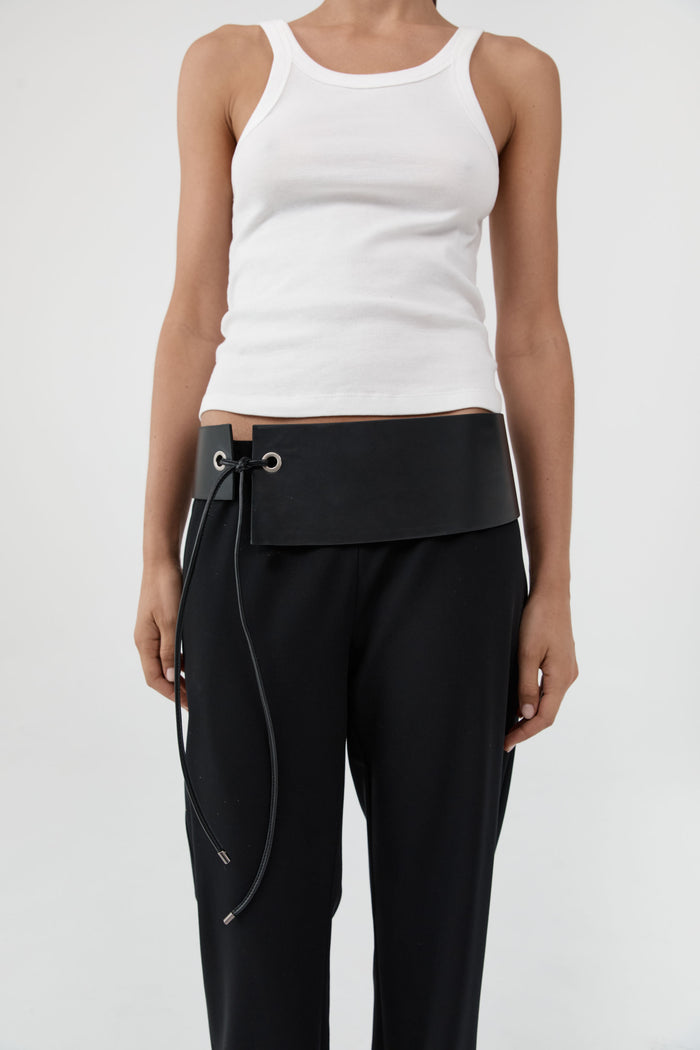 Asymmetric Belt - Black
