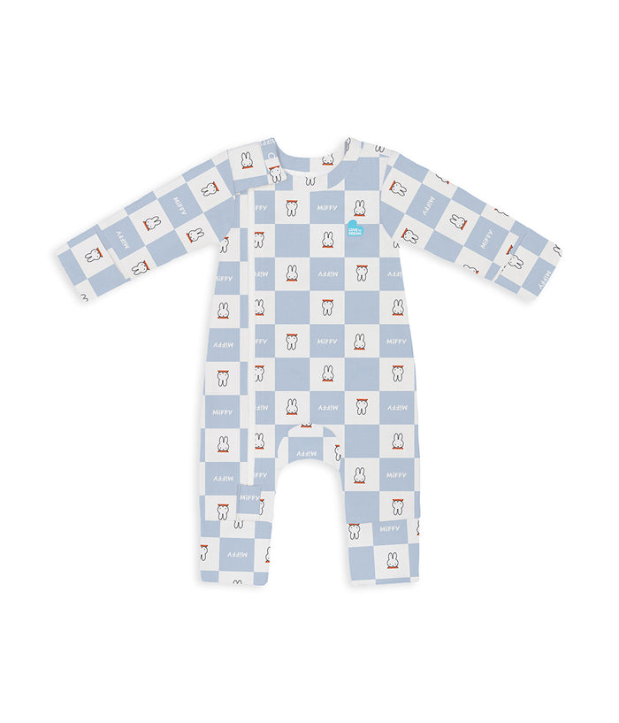 Babygrow Viscose from Bamboo Blue Miffy Checker