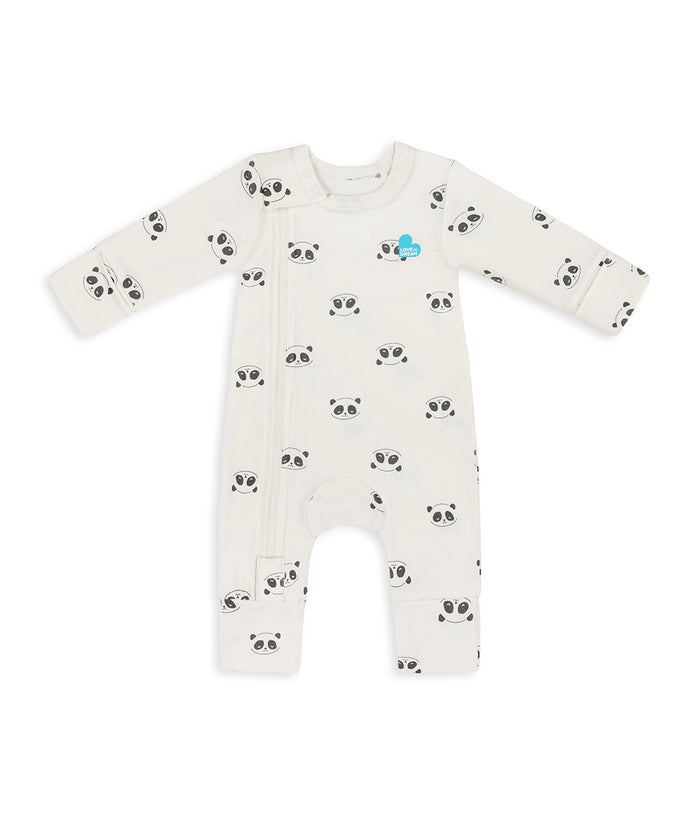 Babygrow Viscose from Bamboo Cream Sleepy Pandas