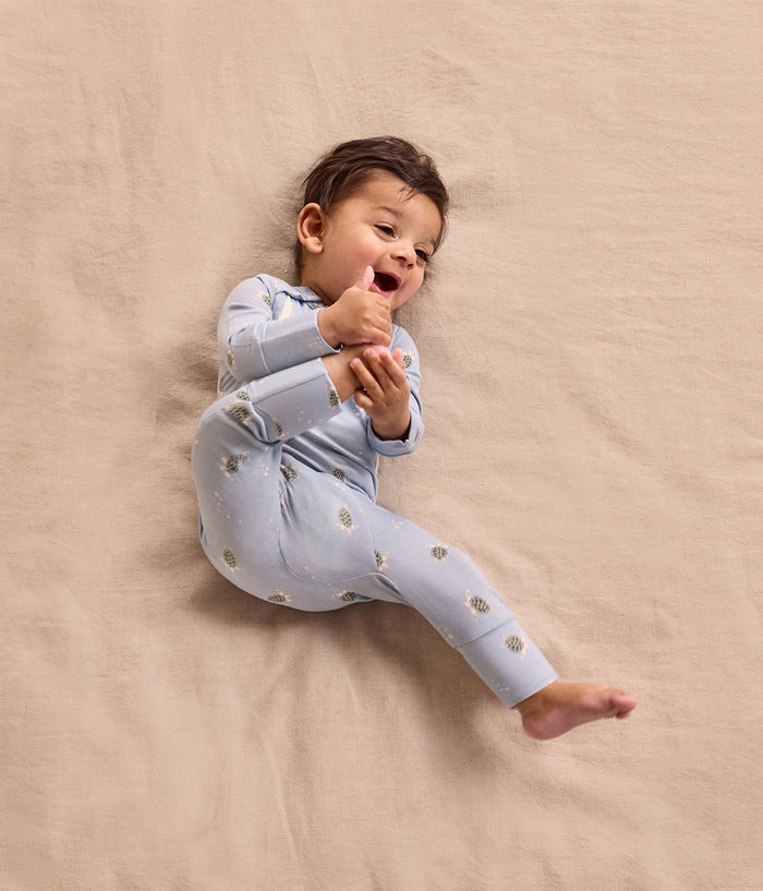 Babygrow Viscose from Bamboo Mist Blue Turtally