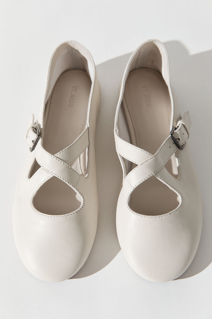 Ballerina Flat - Off White