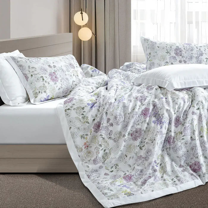 Bamboo Cotton Printed Bedding Collection – Soft, Absorbent All-Year Comfort