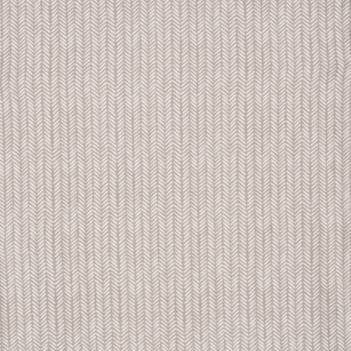 Close-up of light beige and white herringbone fabric from the HALO BassiNest® Fitted Sheet 100% Organic Cotton 2-Pack, featuring a textured, symmetrical look ideal for cozy newborn bedding.