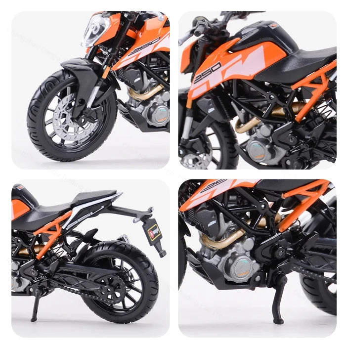 Bburago 1:18 KTM 250 Duke Die Cast Vehicles Collectible Motorcycle Model Toys