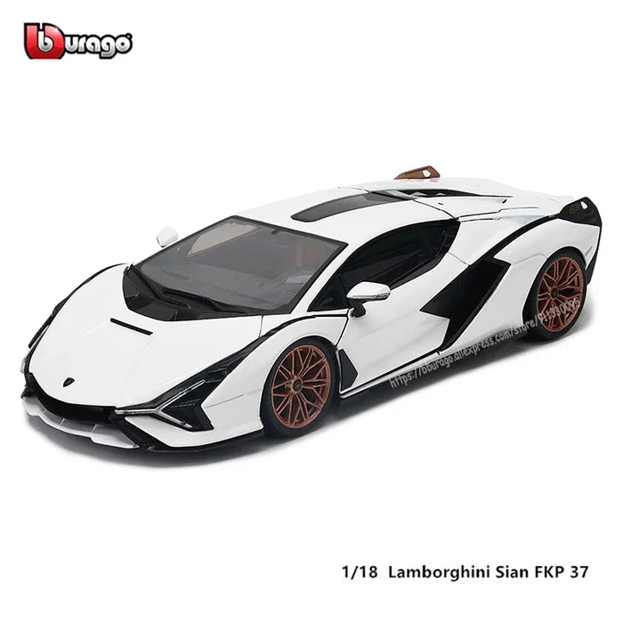 Bburago 1:18 Scale Lamborghini Sian FKP 37 Alloy Luxury Vehicle Diecast  Cars Model Toy Collection Gift
