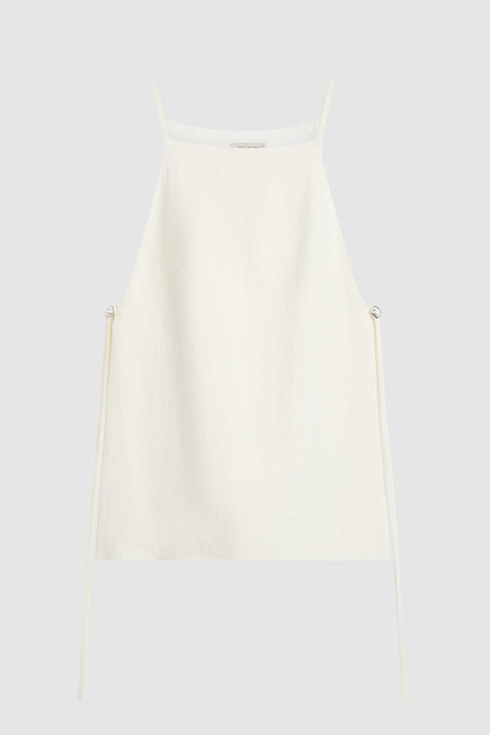 Belted Side Detail Top - Off White