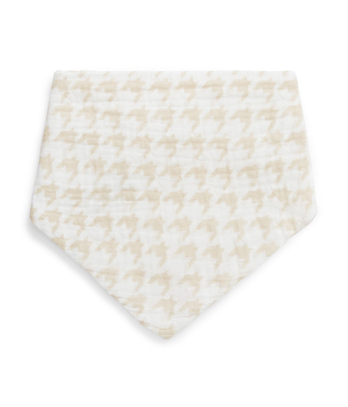 Bib 2 Pack Muslin White Mini Cloud Bunnies