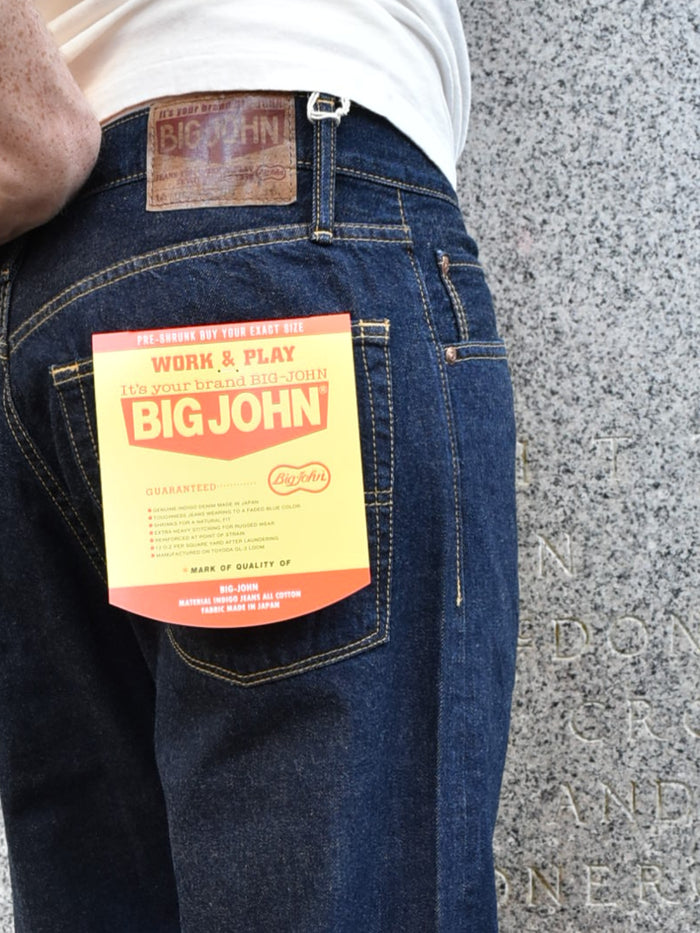 Big John Classic Straight Jeans in Dark Selvedge Denim
