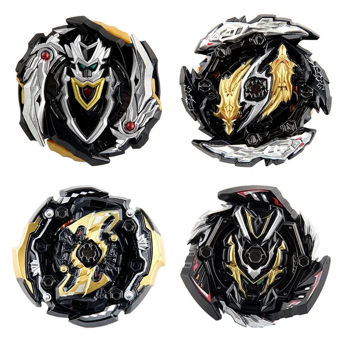 Black Limited Color Gyro 4PCS Spinning Top Toys Set