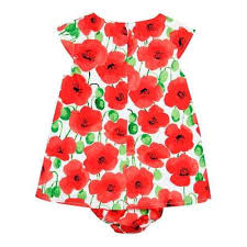 Boboli Red Flower Dress