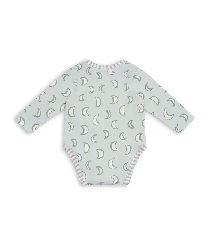 Bodysuit Long Sleeve Cotton Olive Eclipse