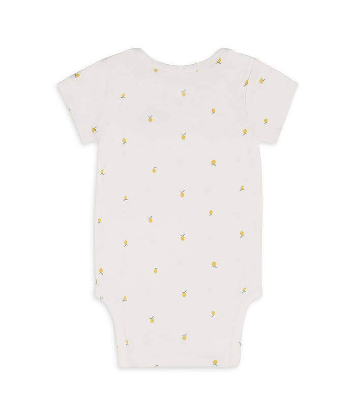 Bodysuit Short Sleeve Viscose from Bamboo Cream Lemons