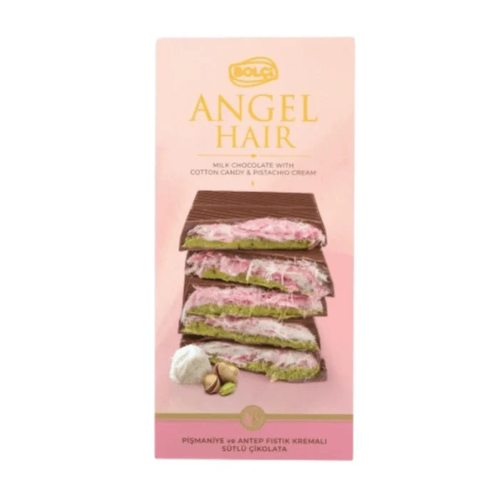 Bolci Angel Hair Milk Chocolate with Cotton Candy and Pistachio 170g