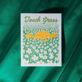 Bromstad Printing Co. - Touch Grass Cat - Risograph Card